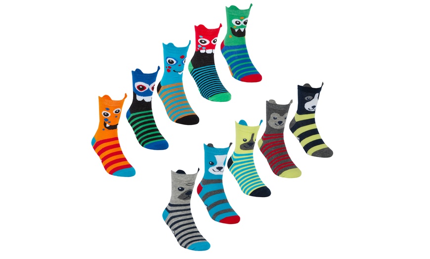 Image 1: Ten-Pack of Colourful Kids' Socks