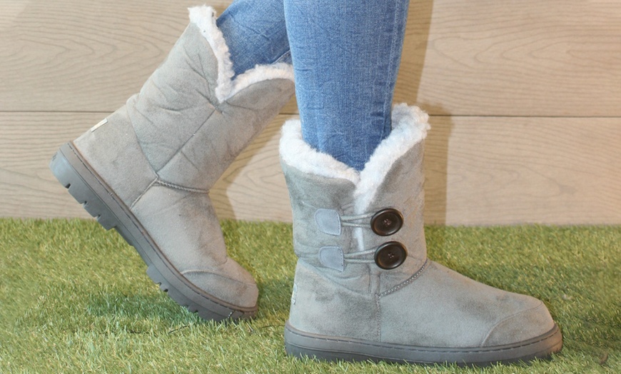 Women's Two-button Boots 