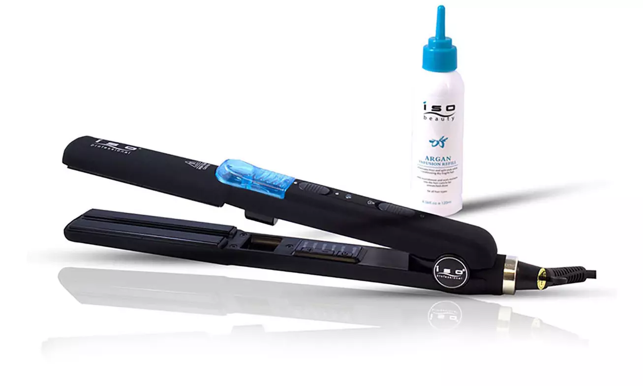 ISO Diamond Collection 1.5" Tourmaline Ceramic Steam Flat Iron - Primary Image