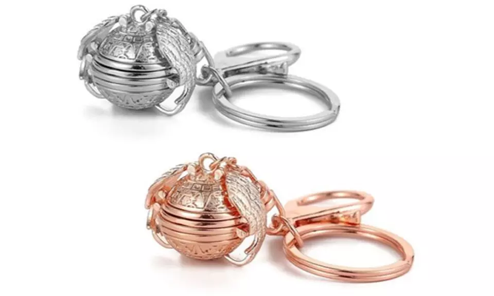 1x oder 2x Foto-Schlüsselanhänger mit Engelsflügel-Design in Silber, Gold oder Roségold - Second Medium