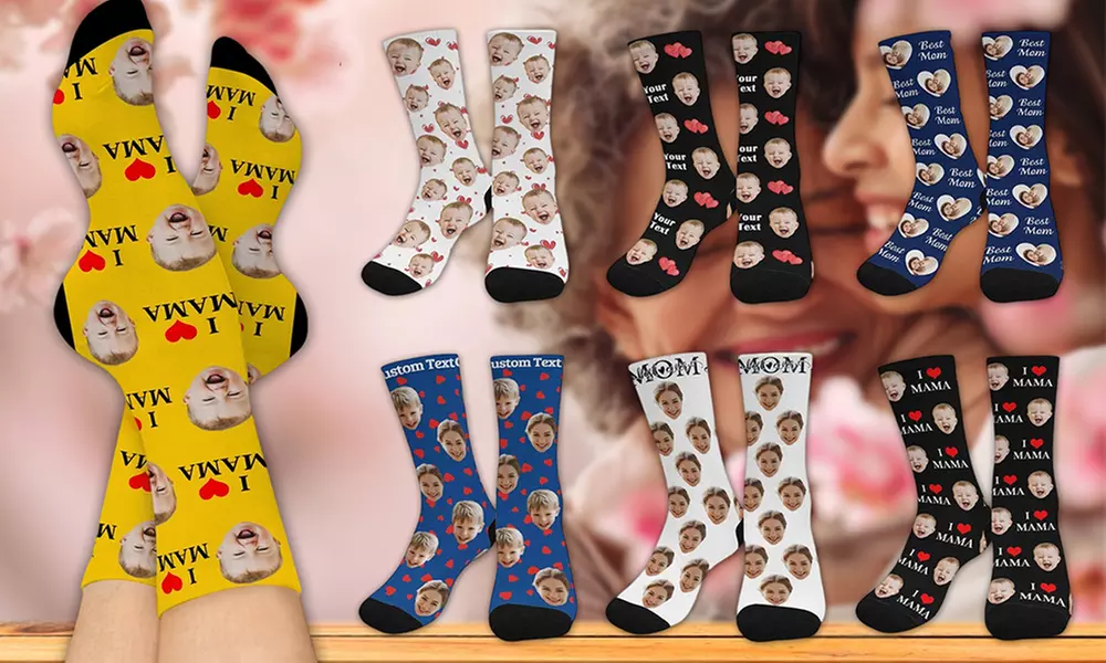 Up to 83% Off Custom Photo Socks from Justyling