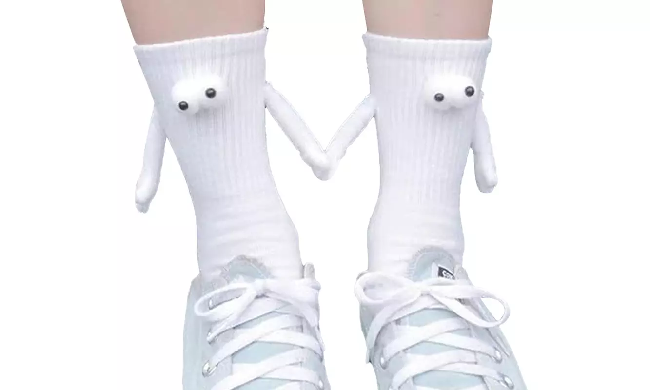 2er-Set magnetische „Hand-in Hand“-Socken