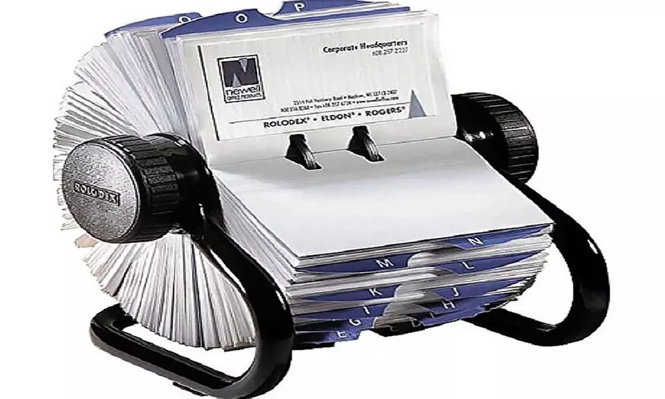 Rolodex Open Rotary Business Card File - Primary Image