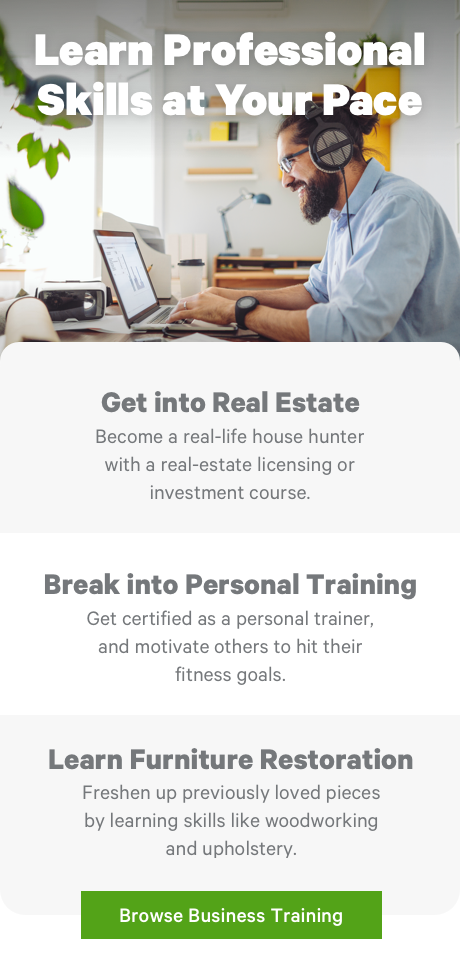 Learn Professional Skills at Your Pace