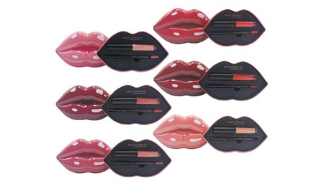 1 o 2 kit Face Complex composto da matita per contorno labbra e lip gloss, disponibile in vari colori
