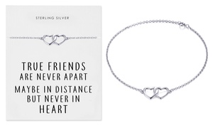  Sterling Silver Heart Bracelet 