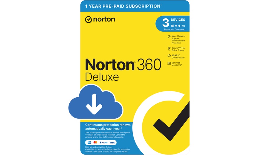 Image 3: Antivirus con suscripción de 1 año de Norton