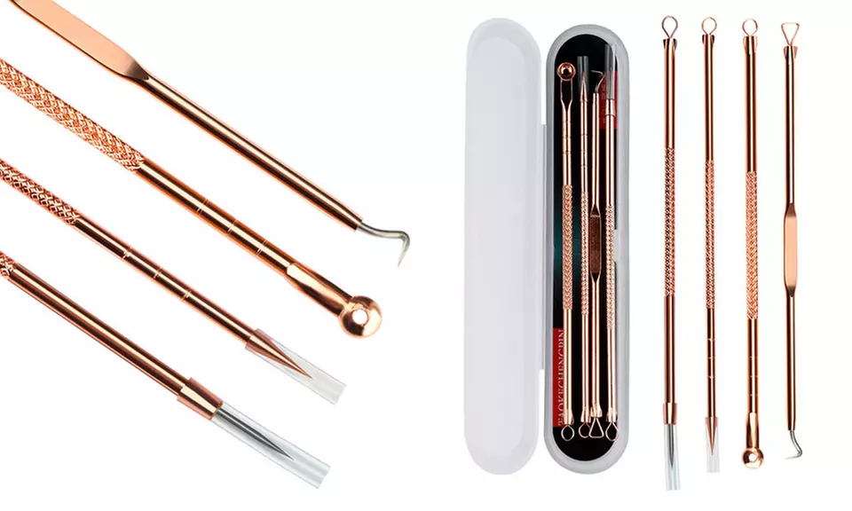 Rose-Gold Blemish Extractor Set (5-Piece) - Primary Image