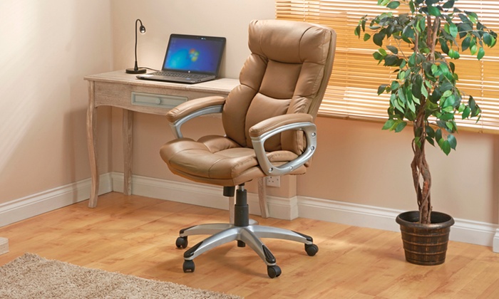 Up To 53 Off Executive Style Office Chair Groupon