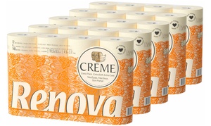  60 Rolls of Renova Creme Four-Ply Toilet Paper 