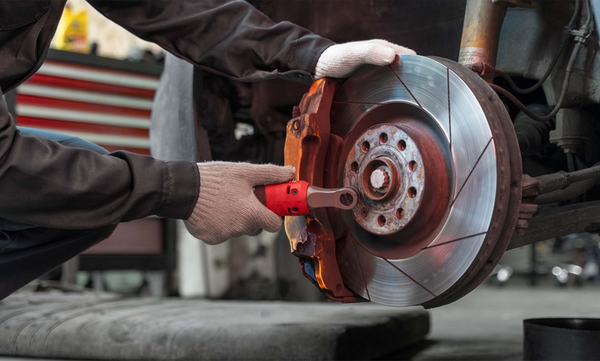 Image 1: Up to 27% Off on Brake Inspection at MasterMind Automotive Repair