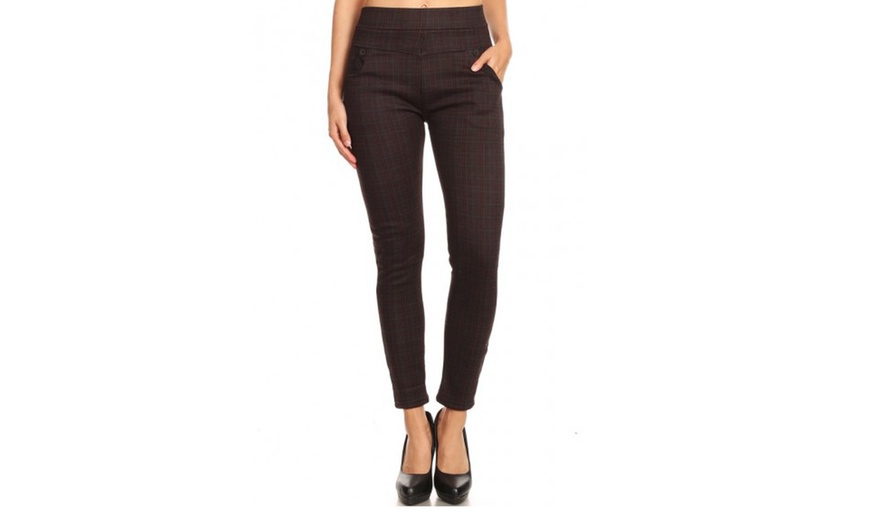 Image 2: Women's Fur-Lined Skinny Treggings