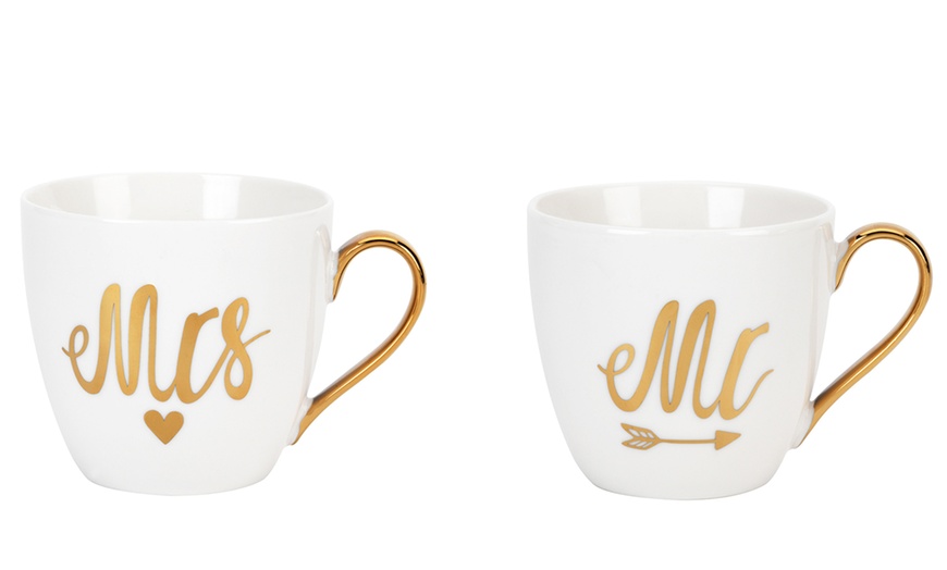 Image 1: Mr. and Mrs. Cup Set