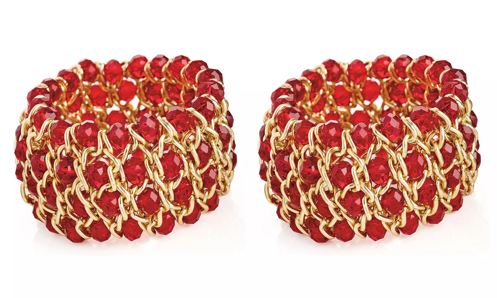 1 o 2 bracciali con cristalli rossi - Image 2