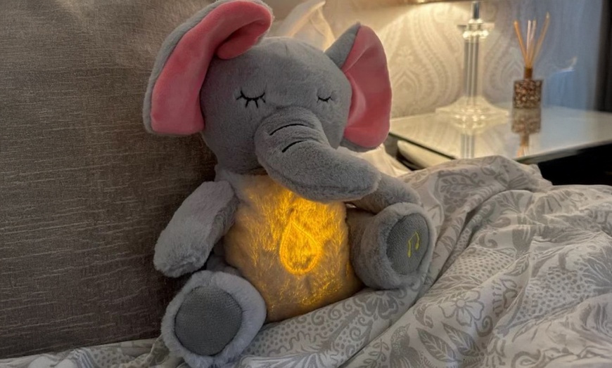 Image 1: Stress-Reducing Elephant Plush Toy