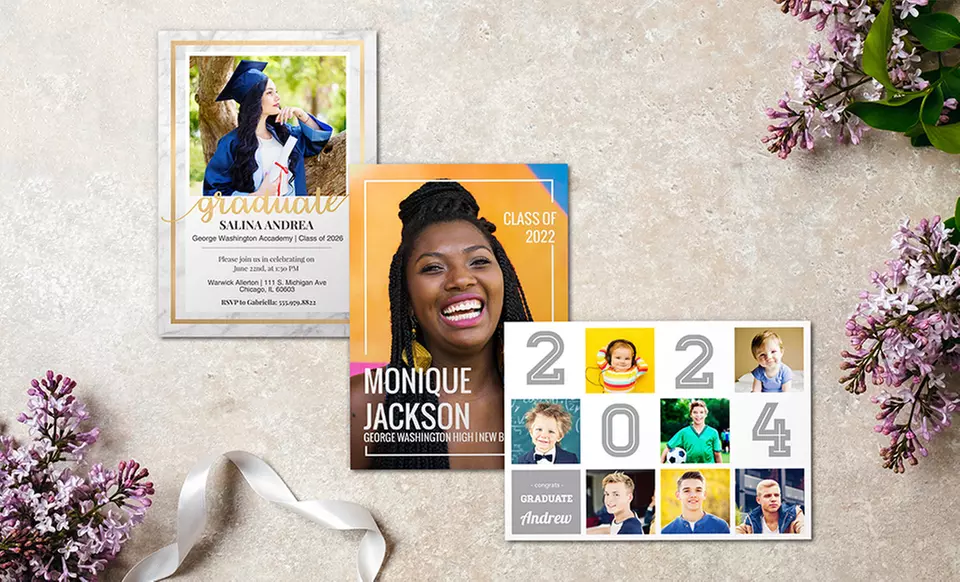 20, 40, 60, 80, 100, 120, 160, or 200 Custom Holiday Cards from Collage.com (Up to 92% Off) - Primary Image