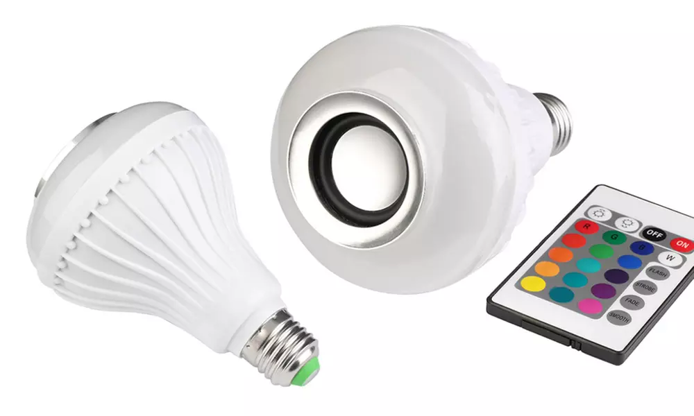 Wireless Bluetooth Multi-Color Light Bulb Speaker - Primary Image