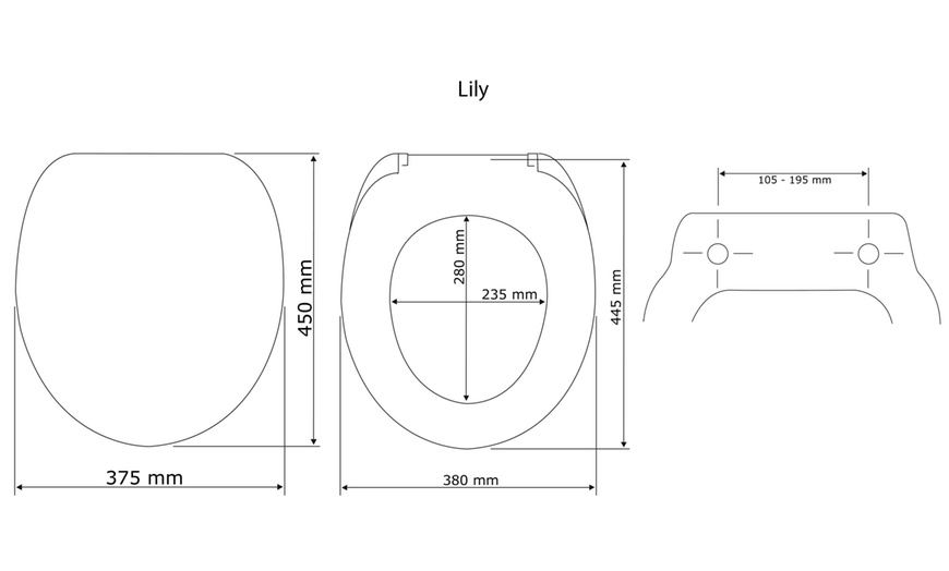 Image 19: Duroplast toiletbril met print