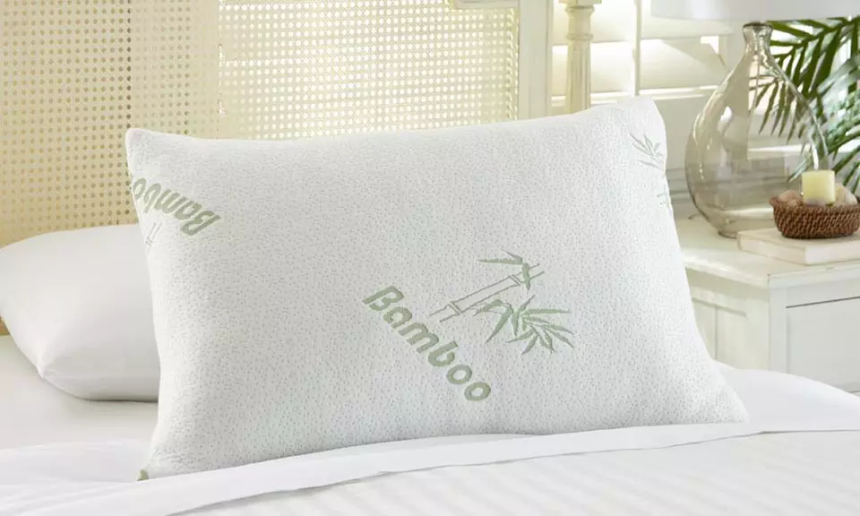 Gel–Memory Foam Pillow with Bamboo Cover - Primary Image