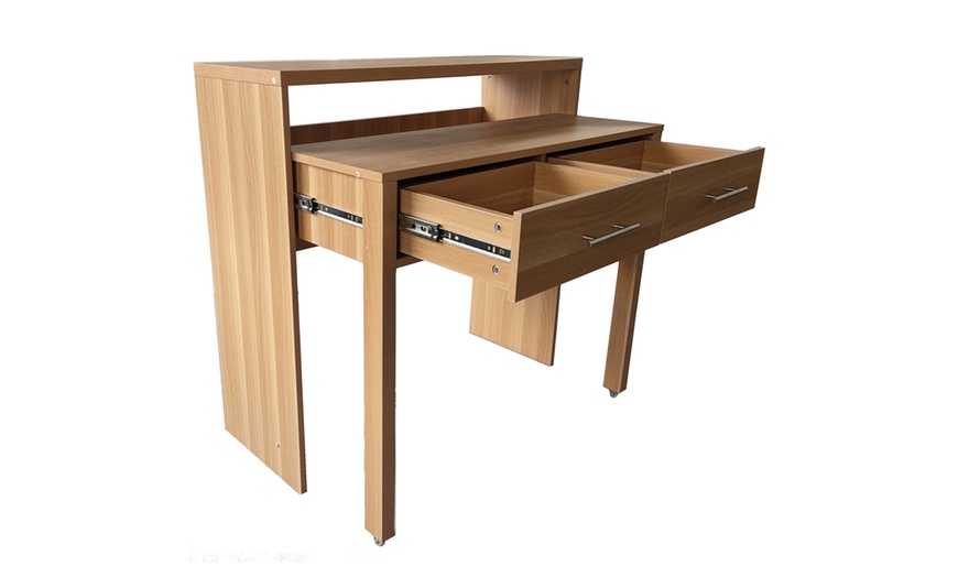 Image 8: Regis Extending Computer Table Desk