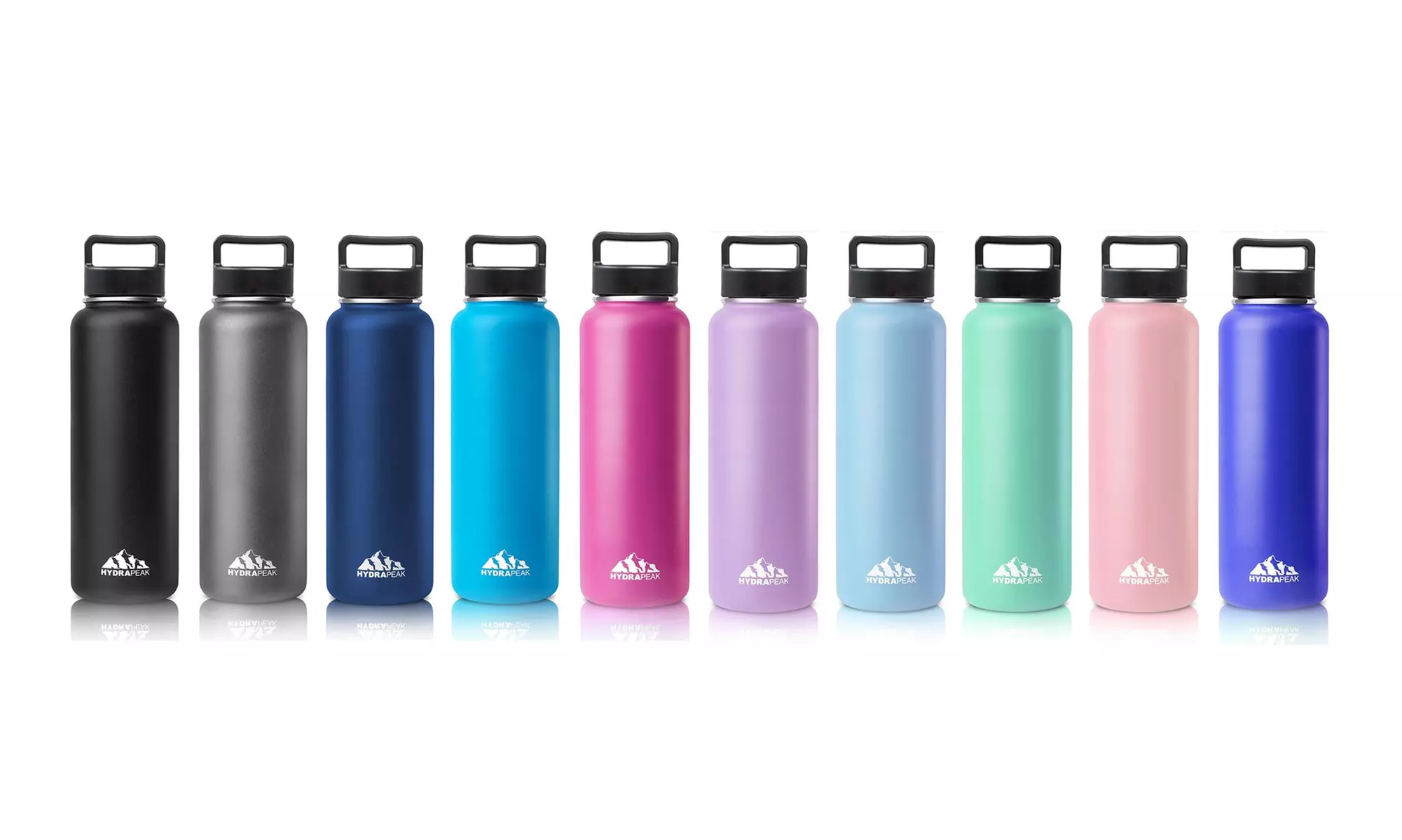 HydraPeak Wide-Mouth Stainless Steel Water Bottle (22 Oz. or 40 Oz.) - Primary Image