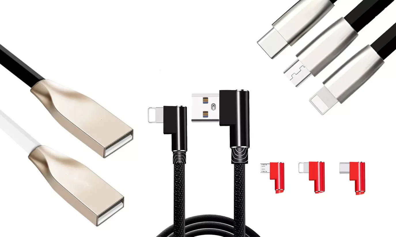 1x oder 2x bruchfestes oder L-förmiges Ladekabel im Modell und in der Farbe nach Wahl - Primary Image