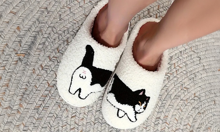 Image 24: Pet-Themed Holiday Slippers