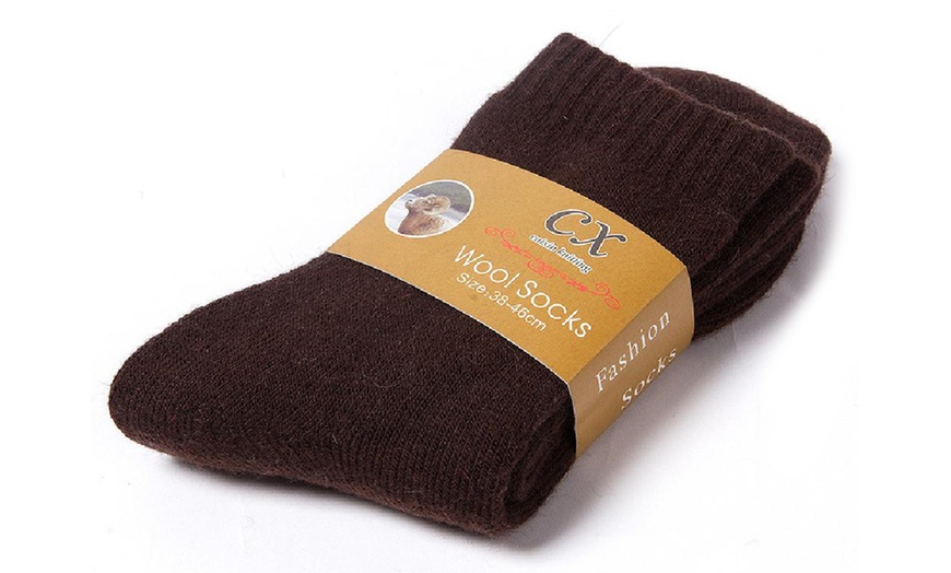 Image 6: Three Pairs of Men Wool Socks