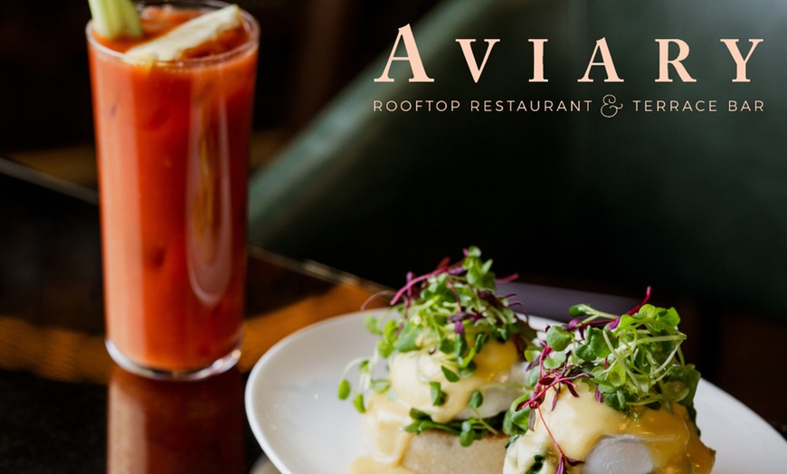 Image 1: Bottomless Brunch for Two - Sundays Only at Aviary Rooftop Restaurant