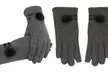1 ou 2 paires de gants fonction tactile avec pompon collection Melania - Second Medium