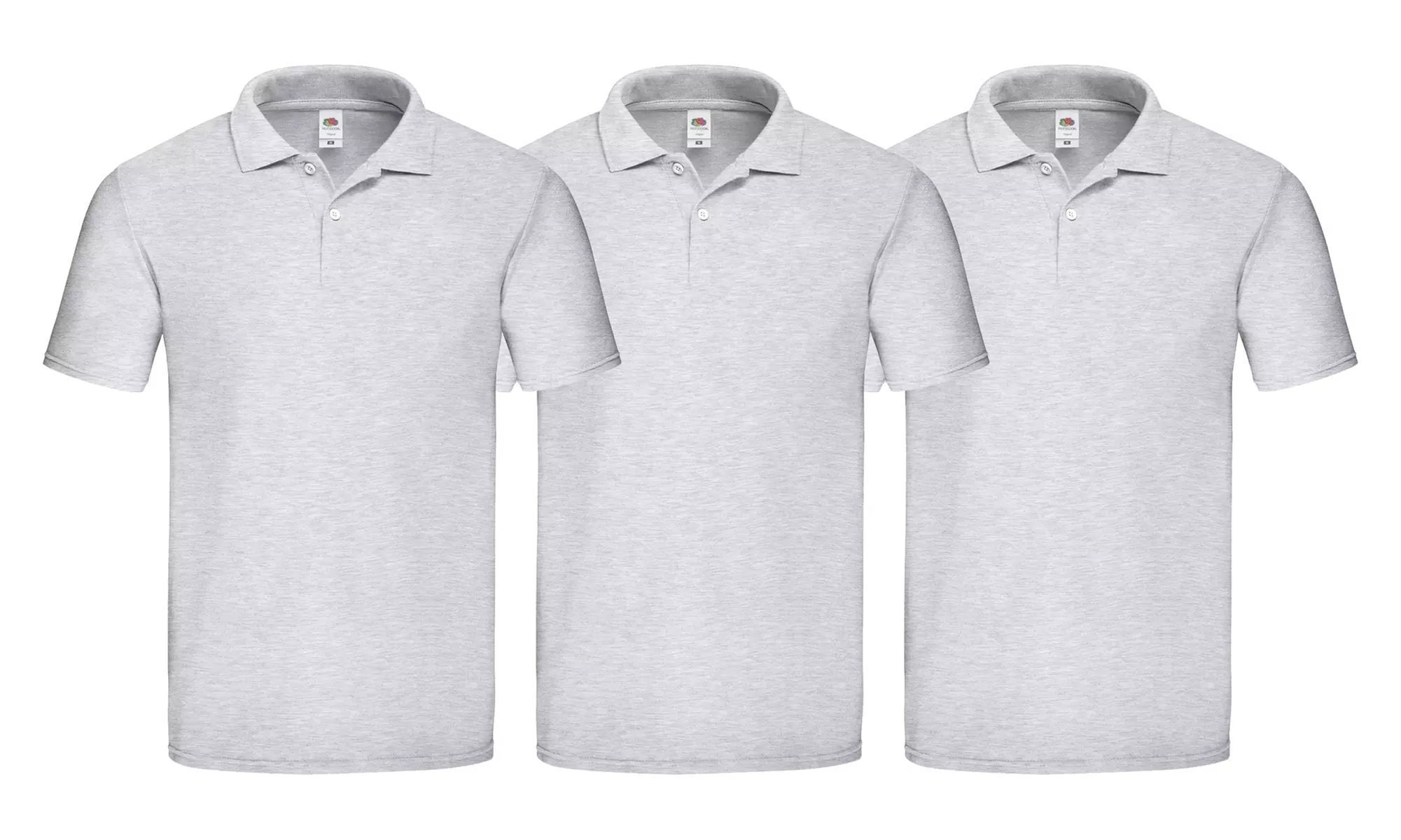 3er-Pack Fruit of the Loom Baumwoll-Poloshirts für Herren