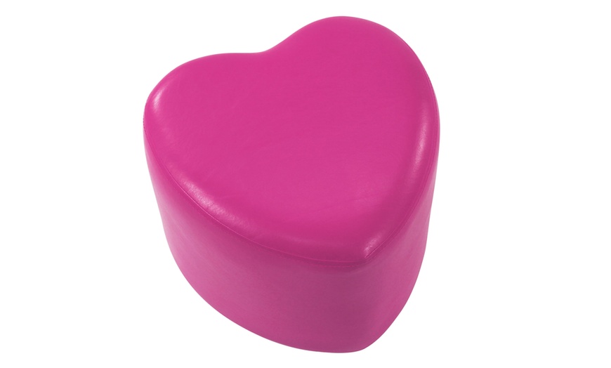 Image 4: Pouf en similicuir Amour