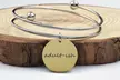 Stainless Steel Two-Tone Inspirational Double Layer Bangle By Pink Box - Image 2