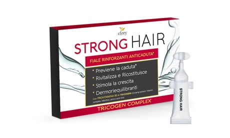 Fino a 3 confezioni da 10 fiale di 5 ml per capelli di trattamento ricostituente ed anti caduta Strong Hair Efory