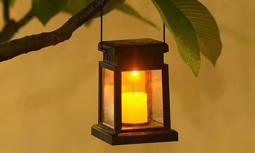 Image 10: Pack of Two Solar Hanging Lantern Lights