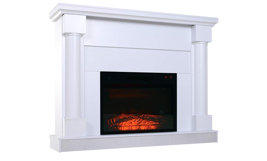 Image 4: HomCom Fireplace Suite