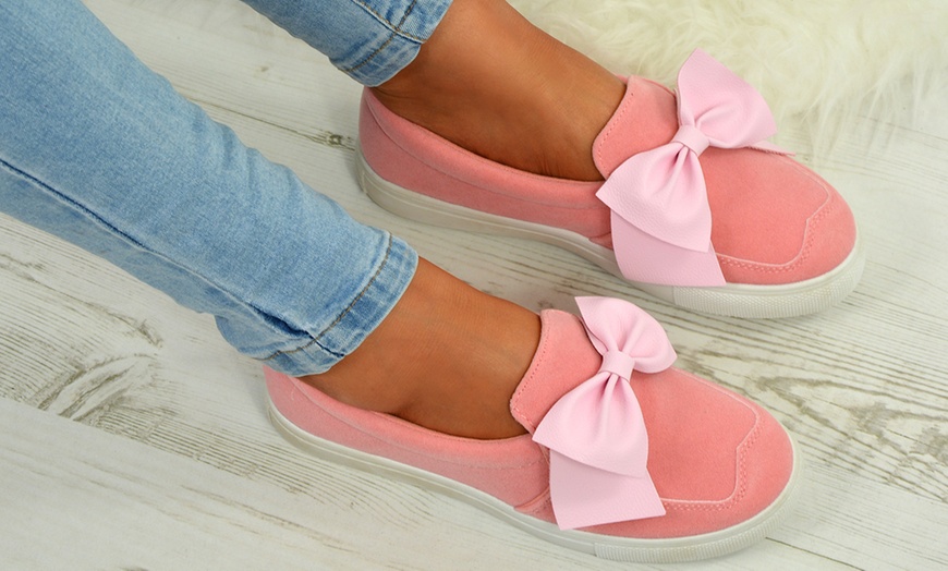 Image 12: Women's Bow Sneakers