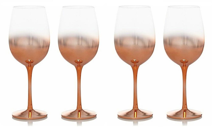 Image 3: Two, Four or Eight Aurora Wine Glasses