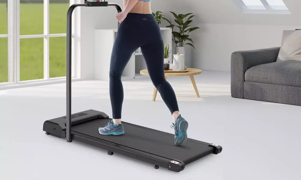 2-in-1 Foldable Treadmill with 0-6.25 MPH Speed in Various Colors