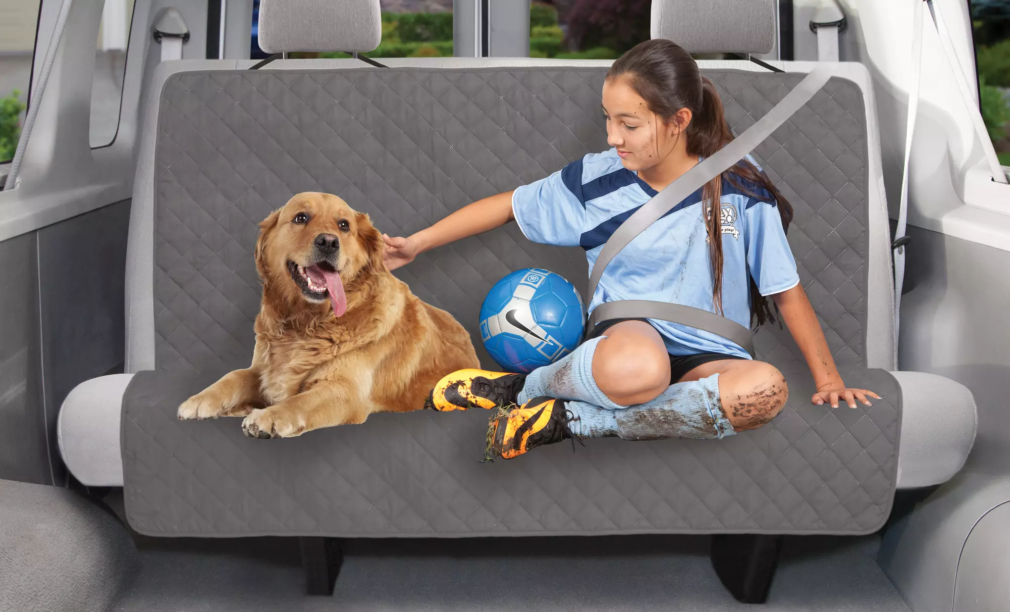 Car Back Seat or Cargo Area Protector - Second Medium