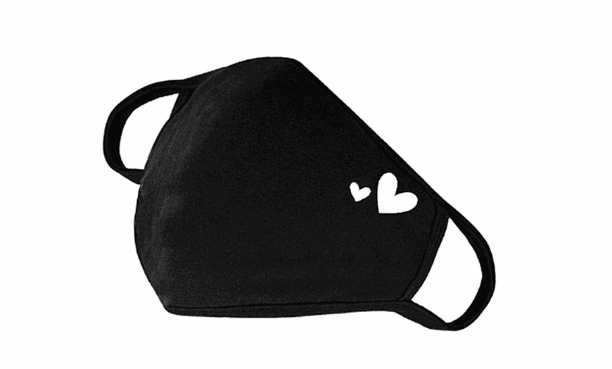 Image 2: Heart Design Face Mask