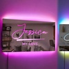 Image 6: Custom LED Name Mirror from Justyling