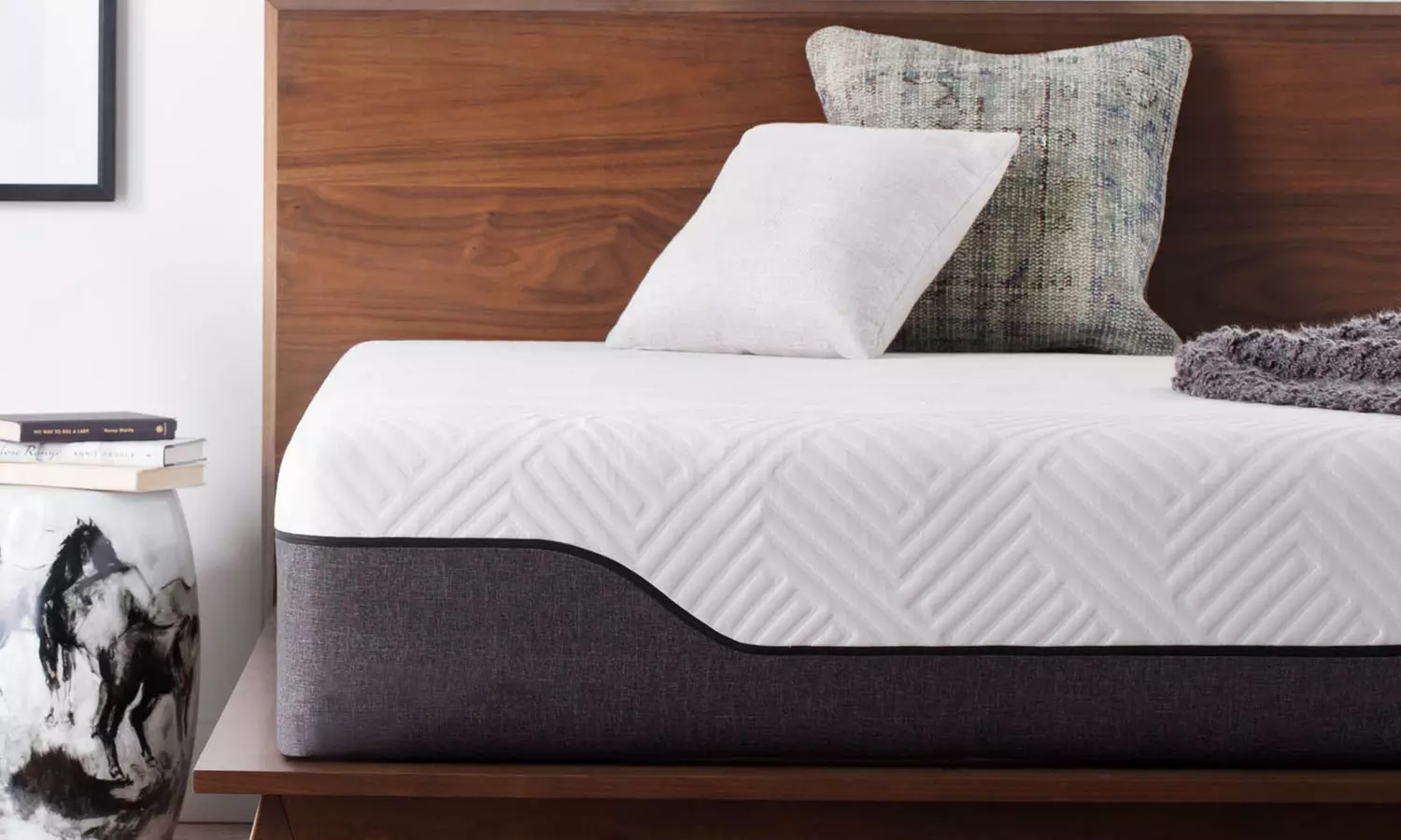 Lucid 12" Bamboo Charcoal and Aloe Vera Hybrid Mattress - Primary Image