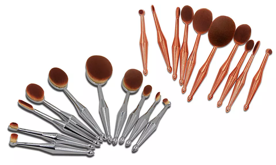 Metallic Oval Brush Set (10-Piece) - Primary Image