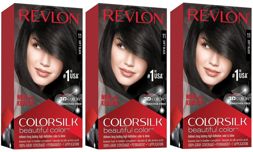 Image 20: Revlon Colorsilk Permanent Hair Colour Three-Pack