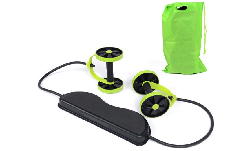 Image 3: Fitness Exercise Wheel Roller Set