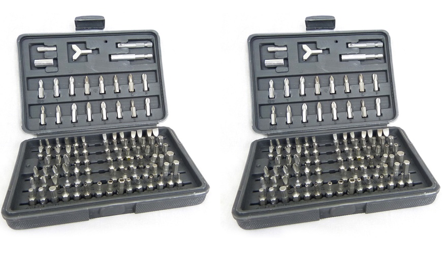 Image 3: 100-Piece Screwdriver Bit Set