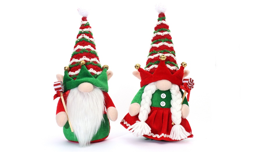 Image 1: One or Two Christmas Gonk Gnome Decorations