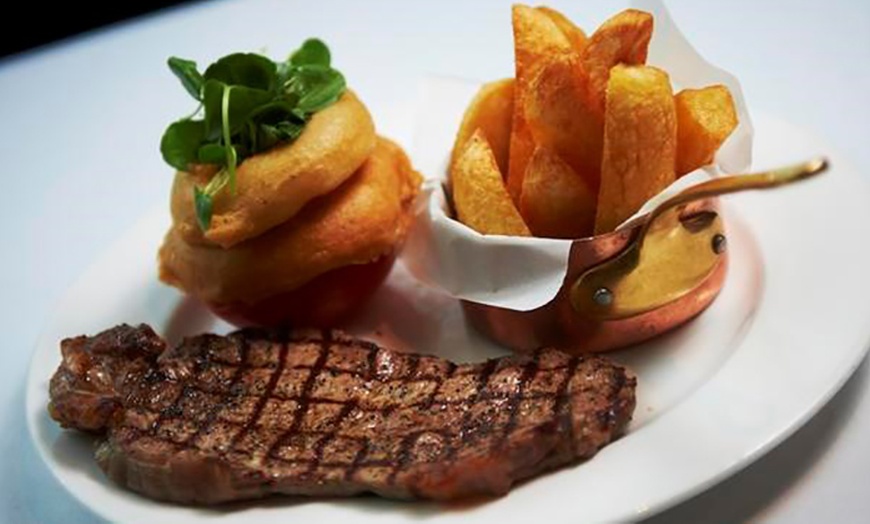 Image 2: Steak Meal with Wine, Angel