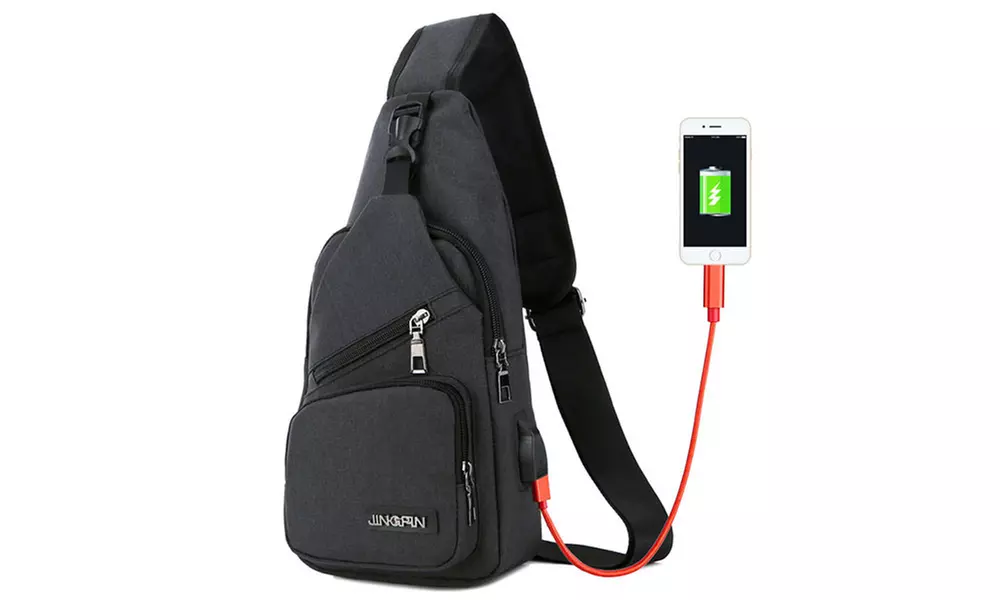 Sac en bandoulière avec port USB